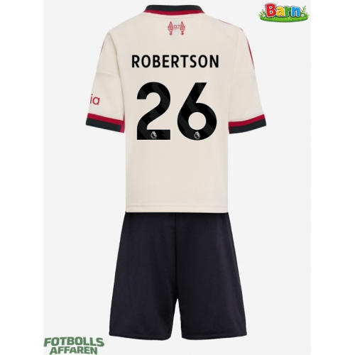 Liverpool Andrew Robertson #26 Bortaställ Barn 2025-26 Kortärmad (+ Korta byxor)